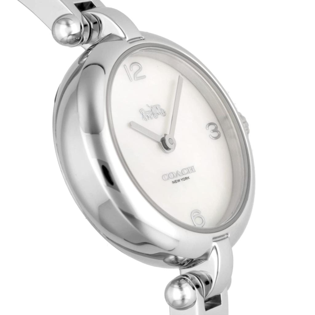 Часы CARY White Pearl Dial Stainless Steel Quartz 26MM Watch 14504005 Silver [Coach] Женские [Товар]