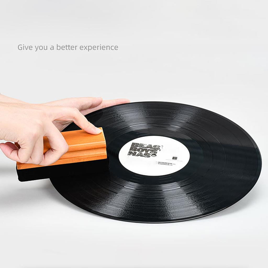 Small Anti-static Record Dust Remover for LP Vinyl Record Safe Cleaning Velvet Brush Cleaning Tool Safe Cleaning