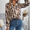 Women's Button Down Shirt Casual Long Sleeve Lapel Top Loose Printed Streetwear Clothing for Work Party Vacation Travel
