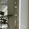 Decorative Window Pendant Butterfly Crystal Suncatcher Wind Chime, Rainbow Maker Prism Hanging Ornament, Ornament Indoor Outdoor for Home, Balcony,