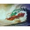 Алмазная вышивка Пейзаж Морской корабль Картина Стразы Полный круглый алмазная живопись