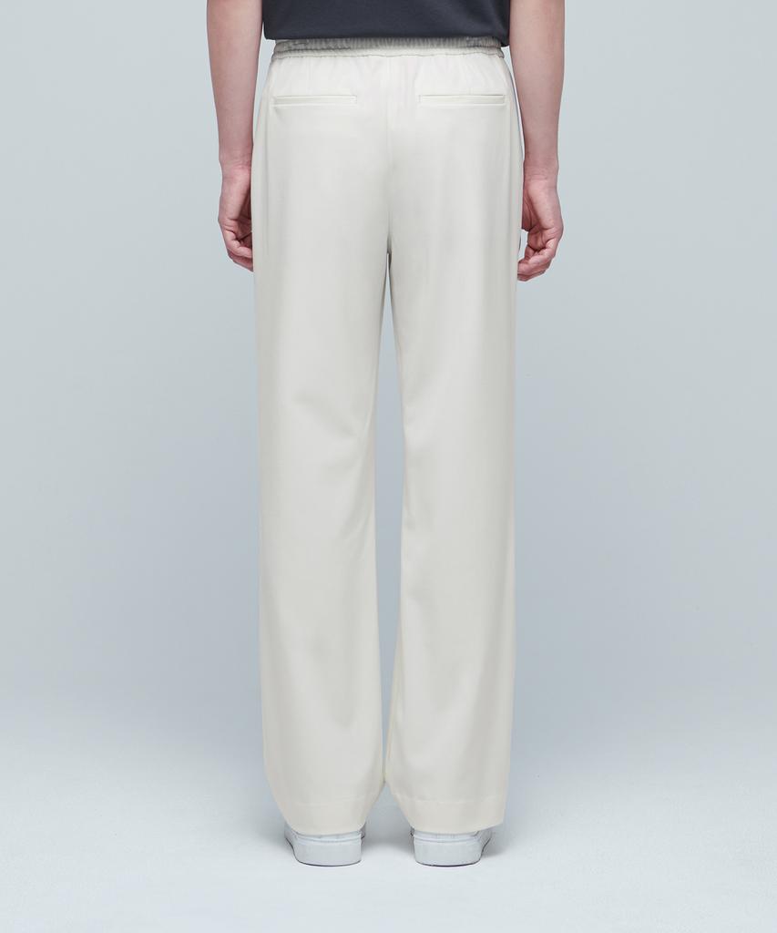 MUSINSA STANDARD Genderless Wide Elastic Waist Slacks [Cream]