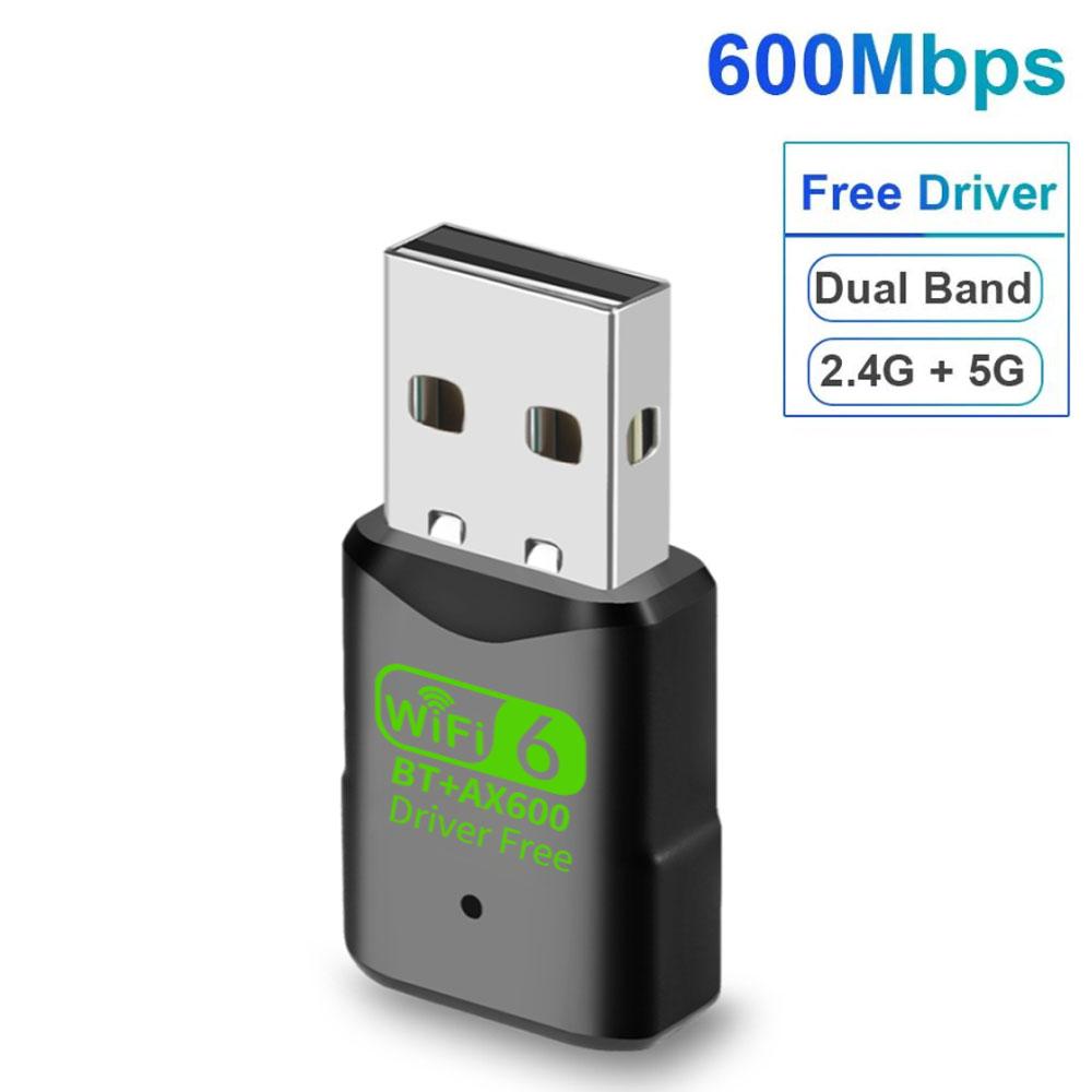 600 Мбит/с USB-адаптер Wi-Fi, двухдиапазонный 2,4G, 5 ГГц, 802.11AC, беспроводная сетевая карта, бесплатный драйвер, USB WI-FI, антенна, приемник Wi-Fi для ПК, компьютера, ноутбука