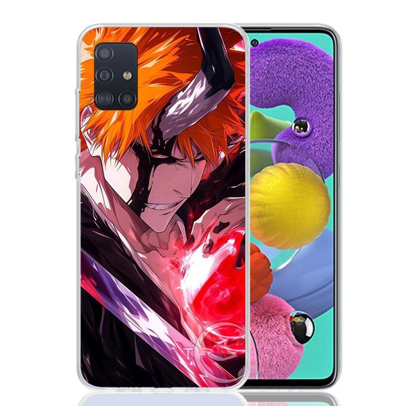 Чехол для телефона Kurosaki Ichigo Bleach для Samsung Galaxy A52 A32 A22 A12 A02S A50S A30S A51 A31 AA71 Note 20 Ultra 10 S10 Plus Galax