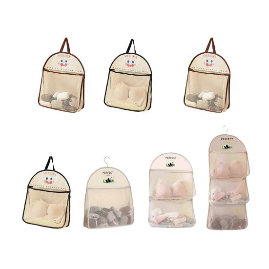 Сетчатый мешок для хранения большой вместимости, органайзер для гардероба, дышащая подвесная сетка для хранения нижнего белья, носков, полотенец, для спальни, общежития, путешествий