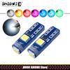 10 шт. Светодиодная лампа T5 3030 3SMD для освещения салона автомобиля, приборной панели, индикатора прогрева, клиновидная, автомобильные лампы приборов