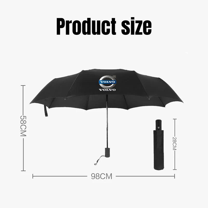 Windproof Double Layer Resistant Umbrella Fully Automatic Rain For Volvo XC60 V40 V50 V60 S60 XC90 XC40 S40 XC70 C30 C70 C40 S70