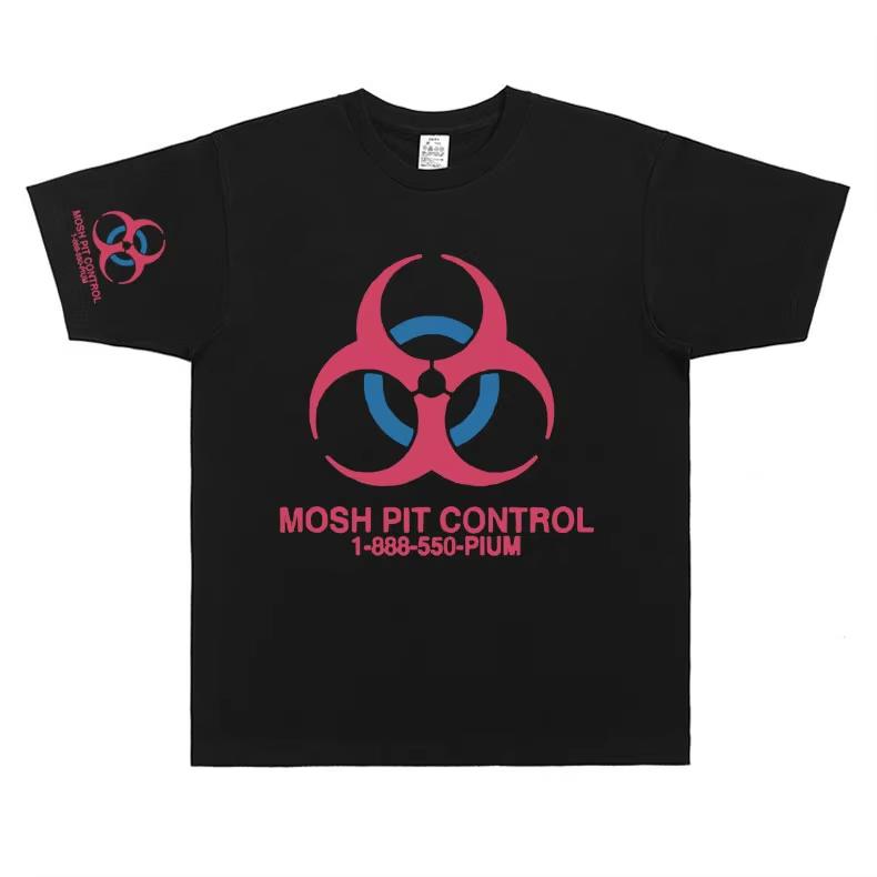 Летняя Модная Трендовая Футболка Homixide Gang Mosh Pit Control Футболка Мужская Женская Винтажный Топ Playboi Carti Opium Мерч Футболка HXG Футболки