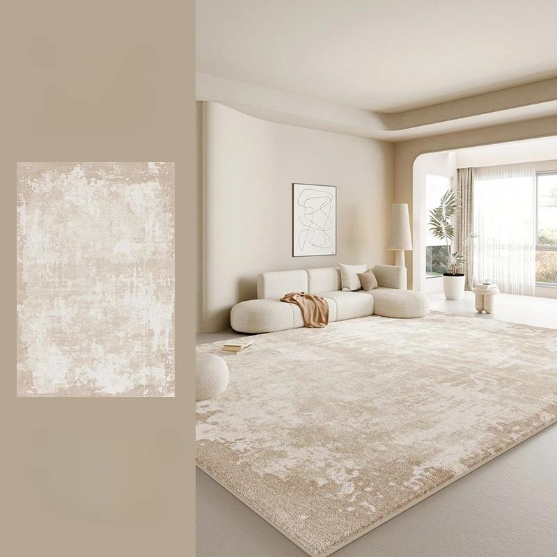 Large Size Living Room Decoration Soft Carpet Cream Style Rugs for Bedroom Thick Washable Bedside Floor Mat Home Fluffy Soft Rug