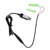 USB-элиминаторы батарей Линия USB 5V 2A на 2x1.5V LR03 Заглушка батареи Кабель питания для пультов игрушек Термометров