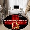 1 шт. Круглый коврик RAMMSTEIN для офиса, идеально подходит для офиса, нескользящая основа, декоративный коврик для пола yy250916051
