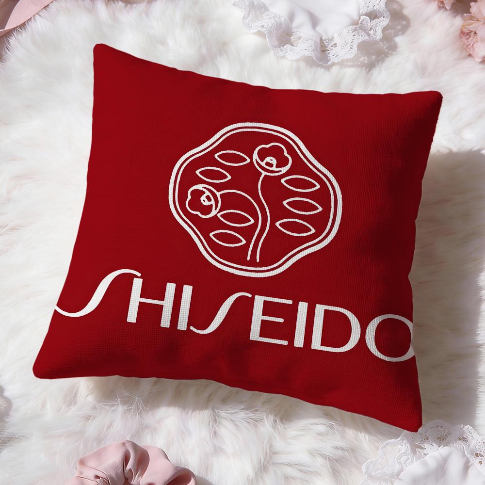 Логотип бренда s-Shiseido Подушка-чехол Premium Comfort Двусторонняя наволочка - Дизайн "Два в одном" для любой комнаты и салона автомобиля