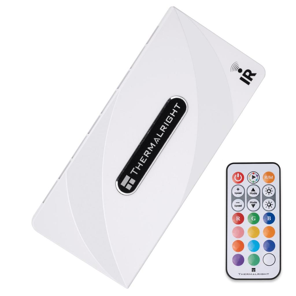 Концентратор для вентиляторов Thermalright TL-ARGB X12 с пультом дистанционного управления подсветкой черного цвета