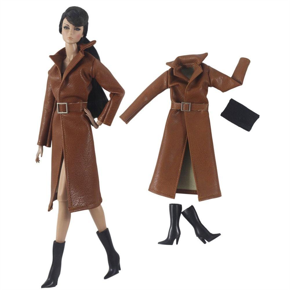 Casual Wear PU Leather Jacket Fashion Doll Accessories Dolls Dress for 1/6 BJD Dolls/30cm Dolls