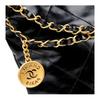 CHANEL 22Bag Small Handbag Shoulder Bag Shiny Calfskin Black AS3260-B08037-94305