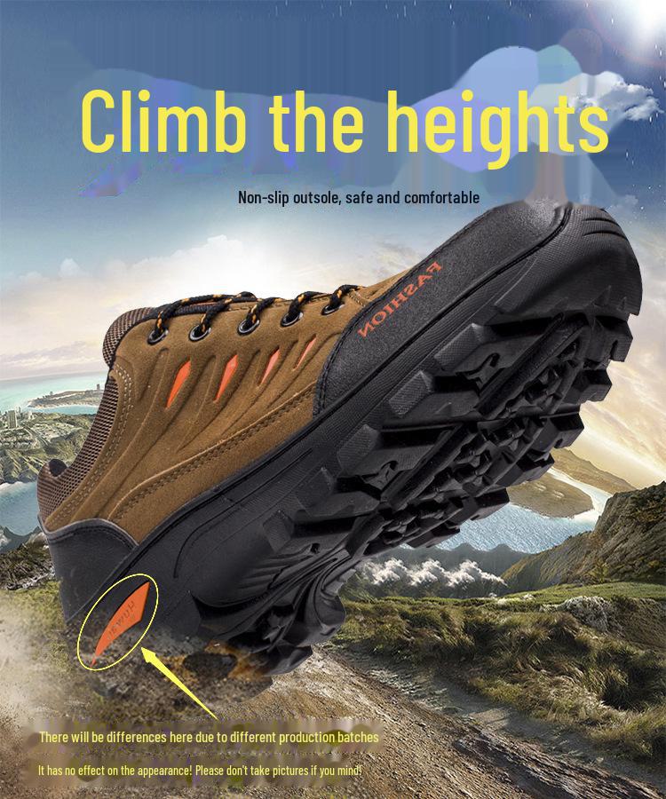 Мужские нескользящие походные ботинки в рабочем стиле — повседневные кроссовки на толстой подошве со шнуровкой для активного отдыха на весну и осень