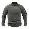 Men Sweatshirt Warm Zippers Loose Soft Breathable Pullover Long Sleeve Windproof Stand Collar Autumn Tops Daily Clothes