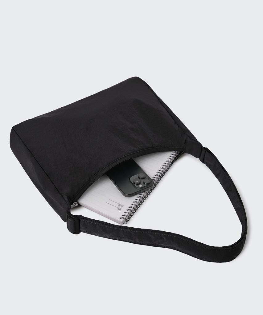 Musinsa Standard Crinkle Square Mini Hobo Crossbody Bag [Black]