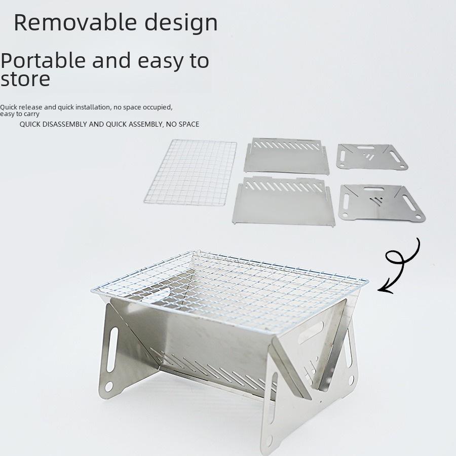 Компактная складная походная печь из нержавеющей стали