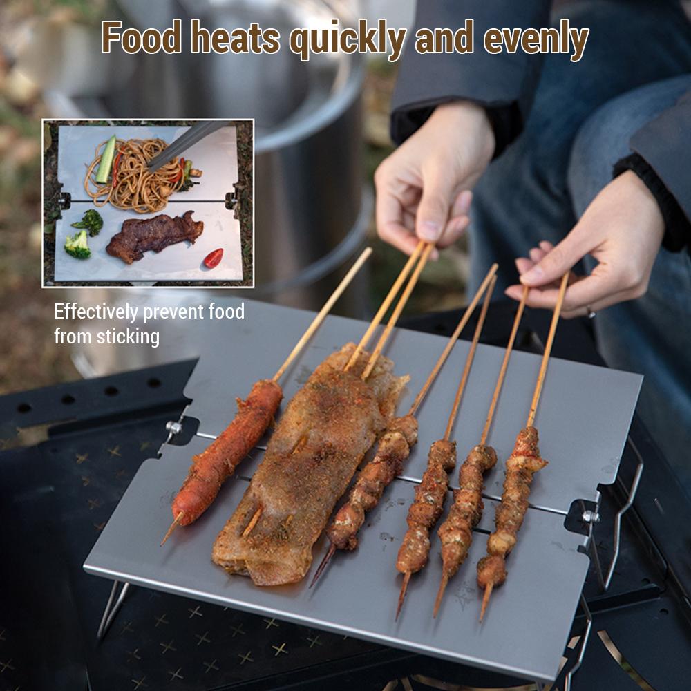 Ti барбекю складной костер барбекю стол кемпинг гриль стол для пикника на открытом воздухе рюкзак