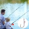 12/30Pcs Live Shrimp Fixing Hook Heavy Duty Metal Barbed Fishhook Bass Carp Catfish Fishing Hook Freshwater Saltwater Fishing Accessories