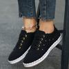 Large Size Casual Single Shoes Women's Leopard Print Casual Flat Single Shoes Women's Board Shoes