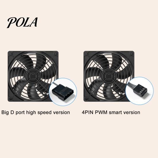 PC Case Fan Cooling Low Noise Quick Cool Down High Rotating Speed 3000RPM 4Pin Brushless Desktop Accessories Powerful