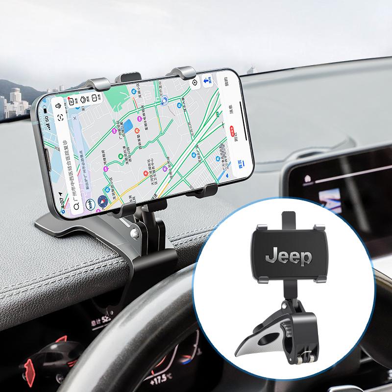 Car Phone Holder Stand ABS Mount GPS Accessories For Jeep Grand Cherokee Wrangler JK Gladiator Compass Renegade Patriot Liberty