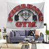 Powerhouse Gym Мотивация Гобелен Декор Искусство Эстетичные Гобелены для Гостиной Спальни Дома Настенная Ткань Настенное Полотно