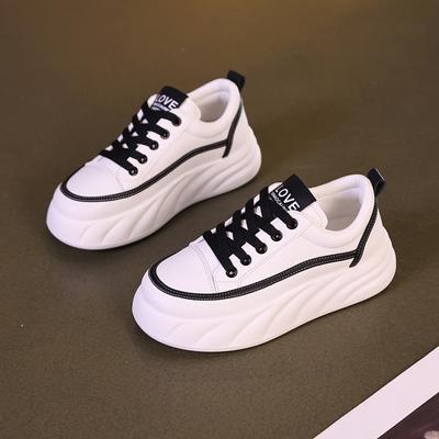 INS белые туфли для студентов, корейский стиль, женская модная весенняя новая дышащая повседневная обувь с толстой подошвой, увеличивающая рост, уличная стрельба Ws809