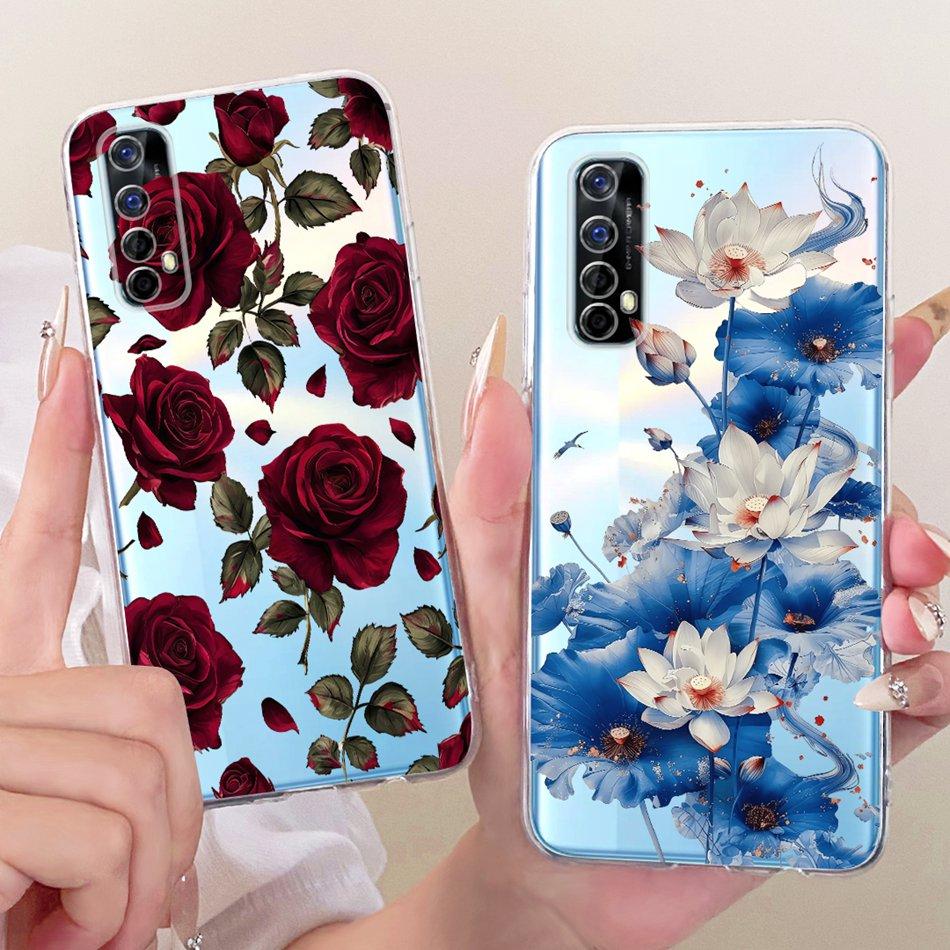 Для Realme 7 RMX2151 / Realme7 Pro RMX2170 Новый Чехол для Телефона в Простом Стиле Для Realme7 RMX2155 Прозрачный ТПУ Мягкий Силиконовый Чехлы