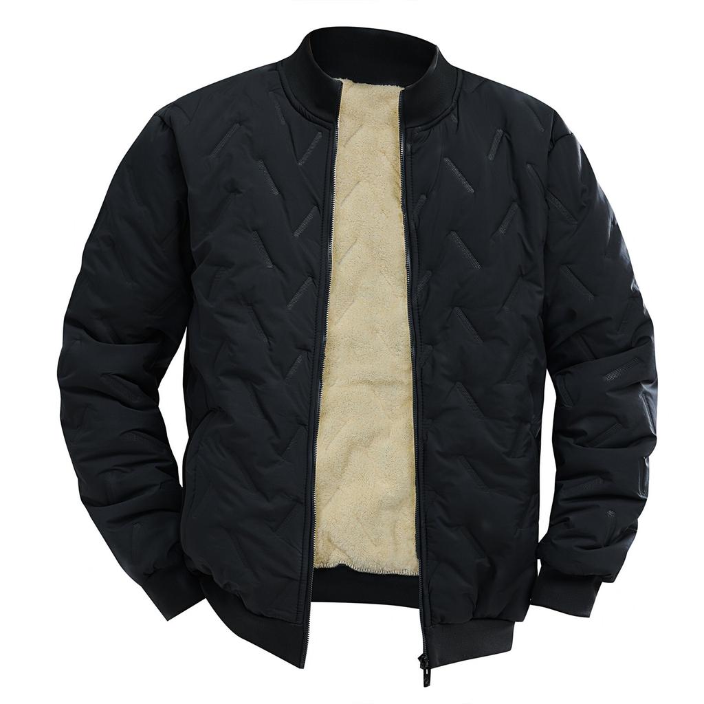 Men's Winter Sport Coat Lamb Fleece Cardigan Hoodie Fleece Thick Hoodie Coat, Sweat Jacket