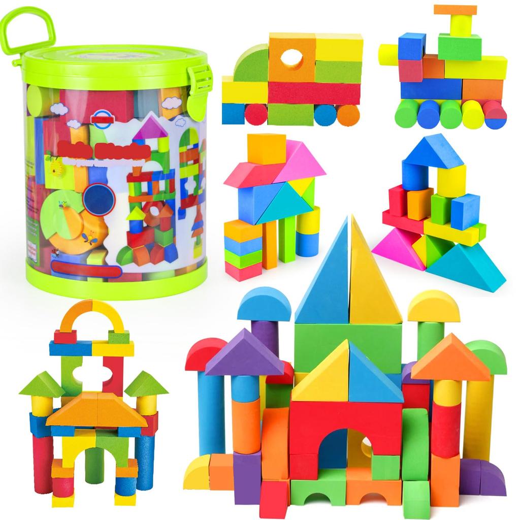 95 шт. Строительные блоки Мягкие блоки Мягкие блоки из материала EVA Пенопластовые блоки Игрушки Свет DIY Красочные Мальчики Девочки Рождественский подарок Подарок на день рождения Подарок для детей