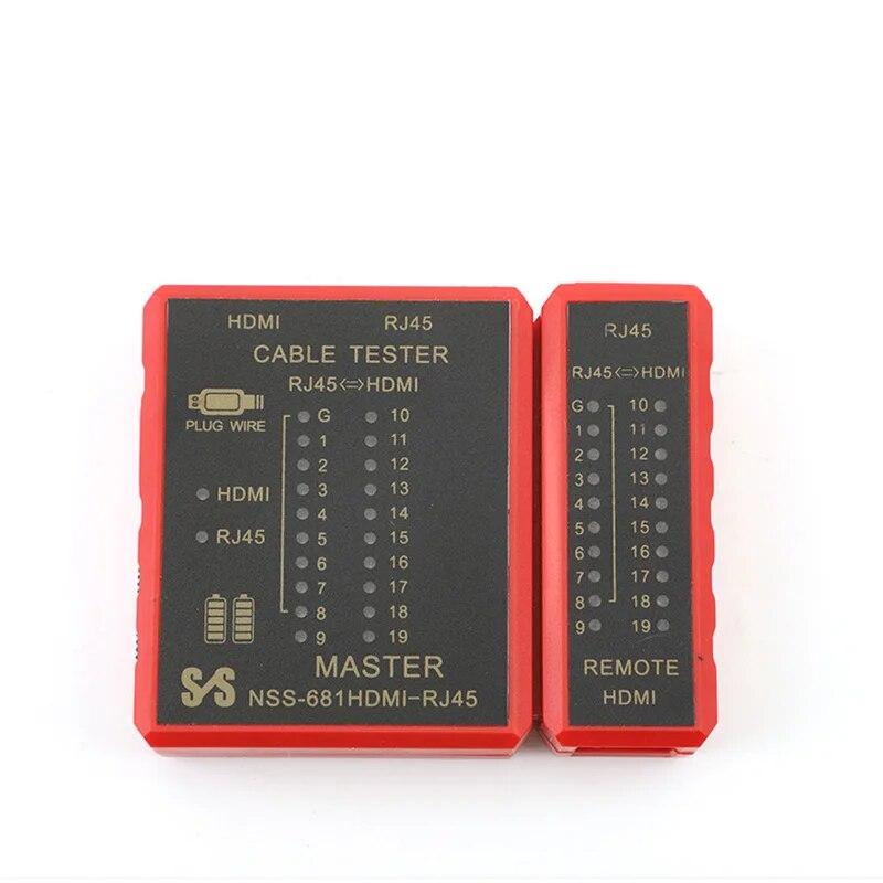 HDMI-совместимый HD тестер сетевого кабеля RJ45 сетевой Lan 8P8C POE Anti Burn RJ11 тестер телефонной линии защита POE