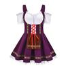 Women Oktoberfest Costume German Bavarian Dirndl Beer Maid Fancy Dress S-4XL