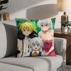 Горячее Аниме Семь Смертных Грехов Наволочка 3D Принт Полиэфирное волокно 40*40см Домашний Диван Декоративное украшение Подарок на фестиваль
