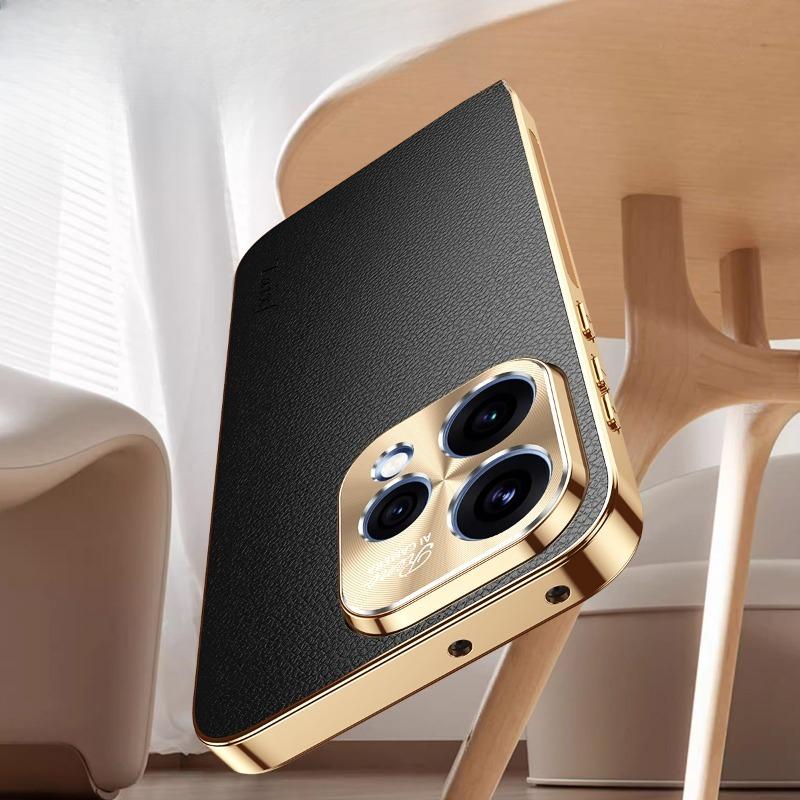Чехол-книжка из ПУ кожи с текстурой личи для Oppo Reno 15F 15C, ударопрочный чехол с покрытием для Reno 15F 15 C, бампер