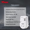 TOWE 10A National Standard Surge Protector Plug with Filter CN plug (adapter included)