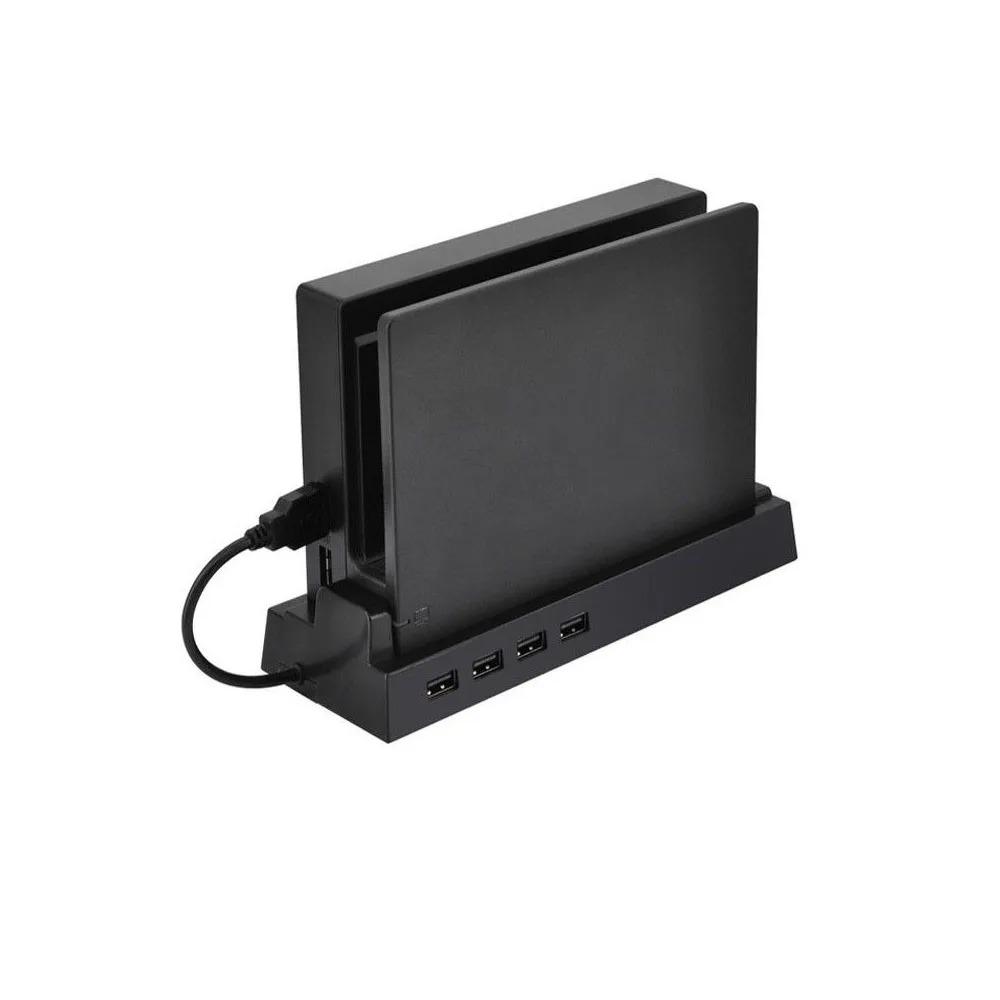 4 USB-портовый концентратор, внешний разветвитель, адаптер расширения, подставка для Nintendo Switch