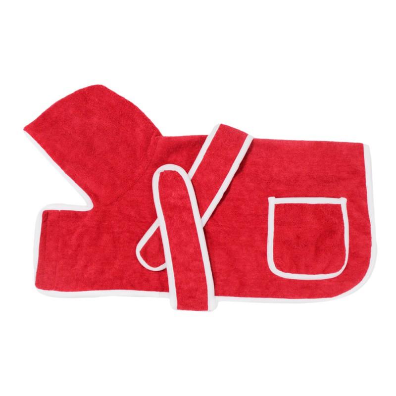 Pet Dog Hooded Towel Robe Absorbent Quick-Dry Bathrobe Small Medium Large Breeds