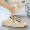 Summer Men Women Slipper Outdoor Beach Sandals EVA Platform Flip Flops For House Slides Buckle Soft Thick Sole Sandals