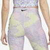 Nike X Serena Williams Co-Branded Full Print Logo Прямые облегающие шорты для фитнеса с высокой талией Женские плавки флуоресцентно-желтого цвета DV8081-702