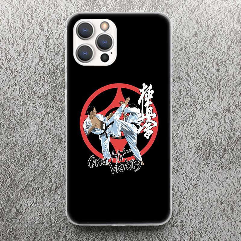 Чехол для телефона Oyama Kyokushin Karate для iPhone 17 16 15 14 13 12 11 Pro Max Mini Plus Air 7 SE 8 Мягкий силиконовый чехол с принтом Funda F