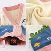 Children's Clothing Boys and Girls Pastoral Style Knitwear Baby Vest Vest Cardigan Spring and Autumn Cartoon Children's Vest Sweater