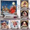Домашний декор Санта-Клаус Лось гобелен Настенный декор фон Рождественская коллекция настенные шторы настенные гобелены Tapeçaria de natal
