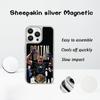 Мощный боец PeRera узор плаката Чехол для телефона для iPhone 16 15 14 13 12 11 Pro Max Овчина Серебристо-окантованный защитный чехол