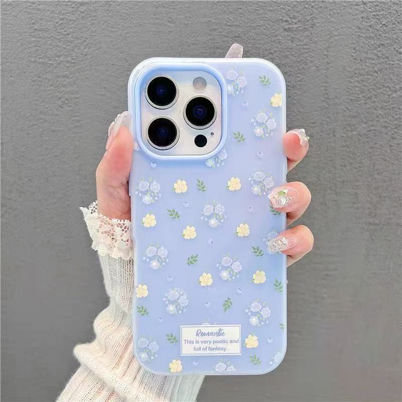 Минималистичный чехол с цветочным принтом, подходящий для Apple iPhone 17, iPhone 16, iPhone 15 Pro Max, новый стиль для 14-летних девушек, 13-летних девушек.