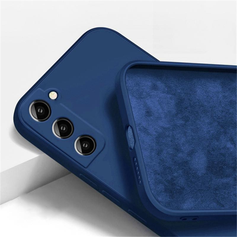 Мягкий силиконовый чехол из жидкого силикона с квадратными конфетами для Samsung Galaxy S23 Ultra S22 S21 Plus A54 A53 A33 A73 A04S A14 A23 A24 A34 M53 M33 M32 4G 5G гелевая задняя крышка