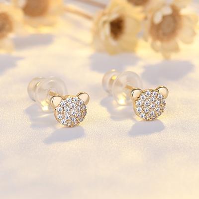 Серьги Микки Маус, простые и с холодным ветром, серьги для женщин, маленькие и гипоаллергенные