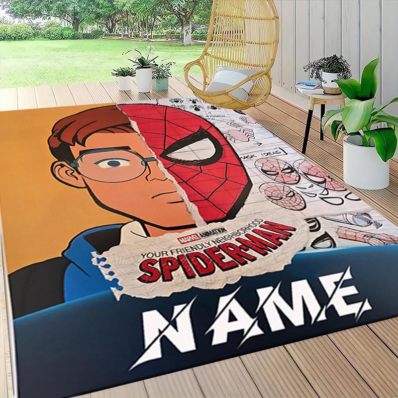Custom Name "Venom Love Heart Theme" Carpet Rug Customizable Soft Washable Anti-Slip Home Living Room Sofa Mats Personalized Rug. 09094